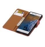 Pull-up-Buch-Art-Fall für Nokia 3. Red