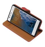 Pull-up-Buch-Art-Fall für Nokia 3. Red