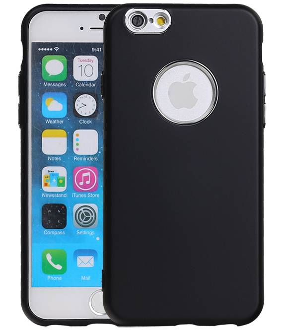 Caso del diseño TPU para el iPhone 6 / 6s Negro