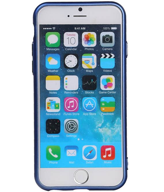 Caso del diseño TPU para el iPhone 6 / 6s Azul