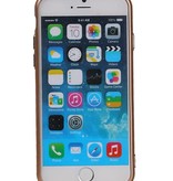 Caso del diseño TPU para el iPhone 6 / 6s Oro