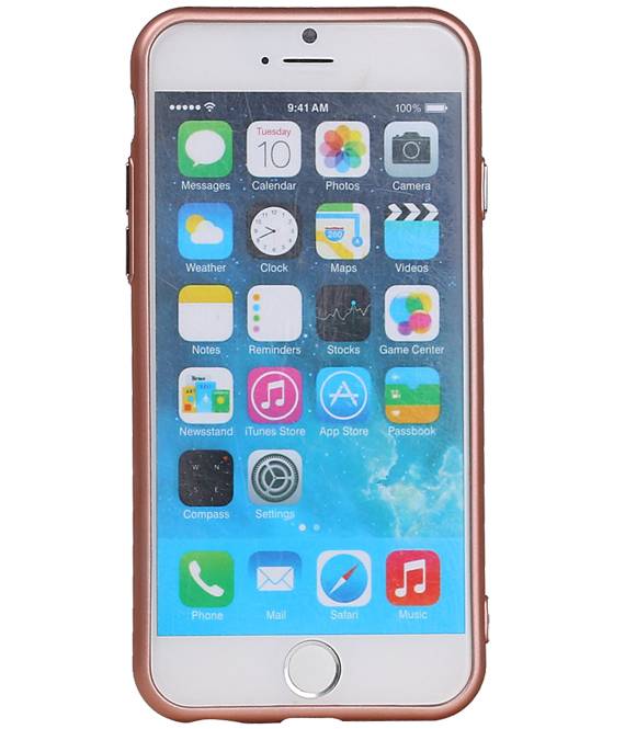 Caso del diseño TPU para el iPhone 6 / 6s rosa