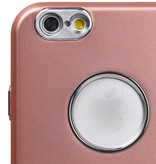 Caso del diseño TPU para el iPhone 6 / 6s rosa