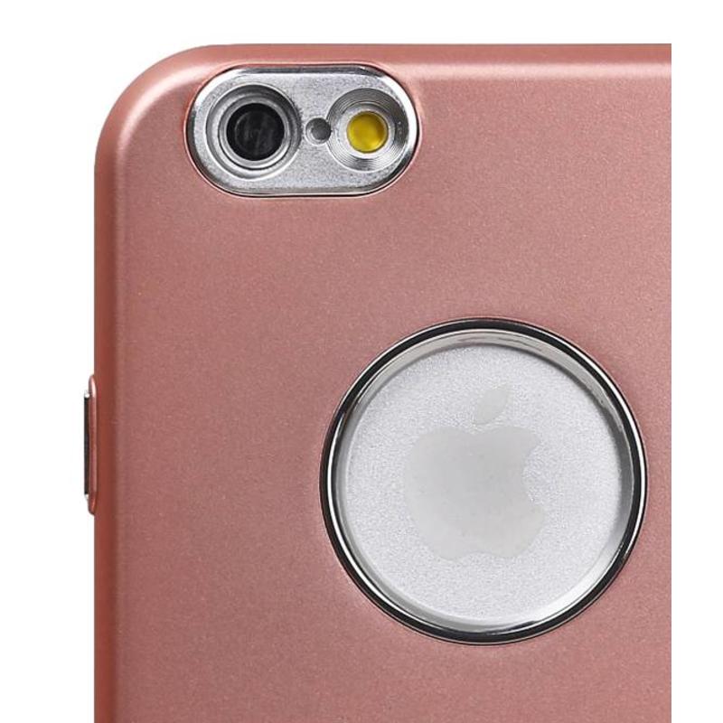 Caso di disegno TPU per iPhone 6 / 6S Rosa