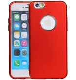 Caso del diseño TPU para el iPhone 6 / 6s Rojo