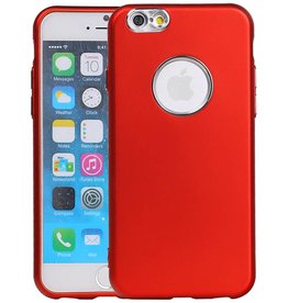 Caso di disegno TPU per iPhone 6 / 6S Red