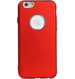 Caso di disegno TPU per iPhone 6 / 6S Red