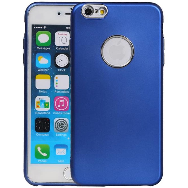 Design TPU Taske til iPhone 6 / 6s Plus Blå
