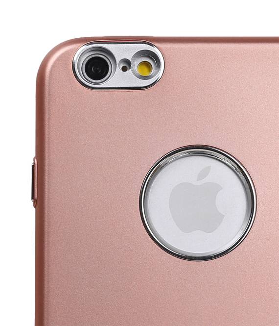 Diseño del caso de TPU para el iPhone 6 / 6s Plus Rosa