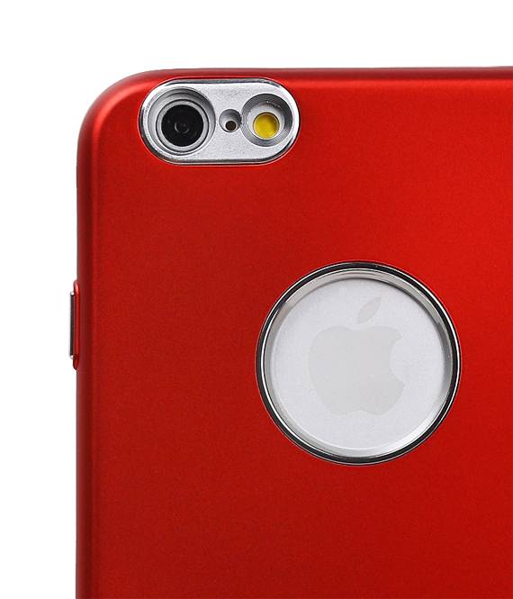 Case Design TPU pour iPhone 6 / 6s Plus Rouge