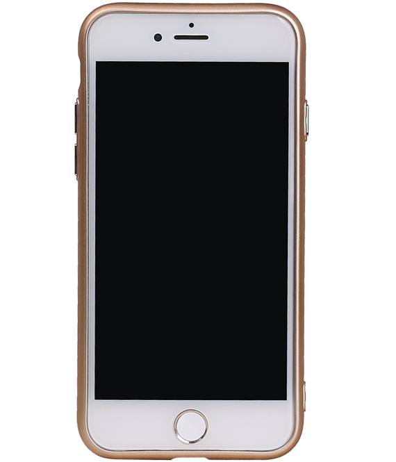 Caso di disegno TPU per iPhone 7 Gold