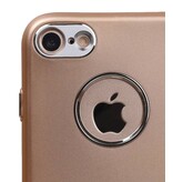 Design TPU Hoesje voor iPhone 7 Goud