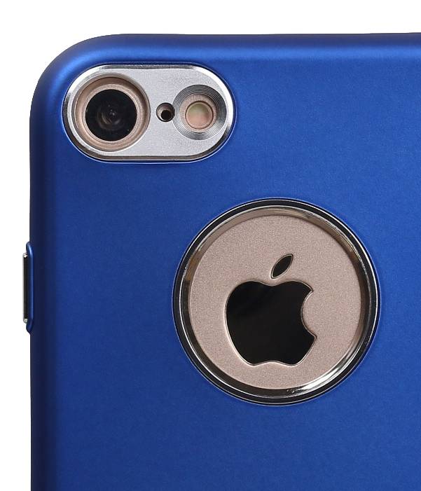 Case Design TPU pour iPhone 7 plus bleu