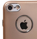 Case Design TPU pour iPhone d'or 7 plus