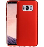 Case Design TPU pour Galaxy S8 Rouge