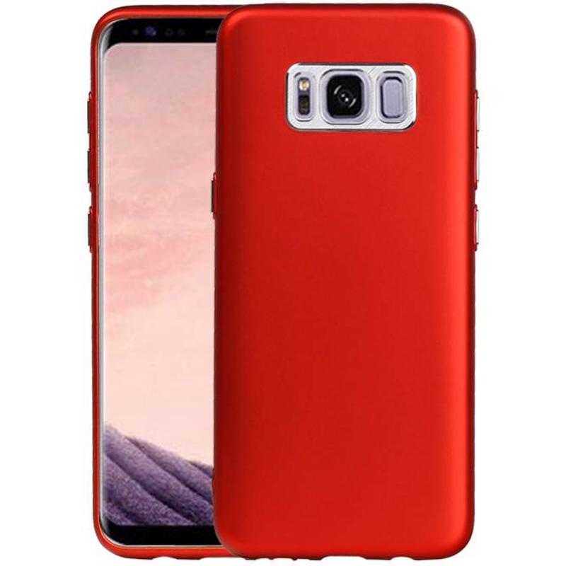 Diseño del caso de TPU para la galaxia S8 Rojo