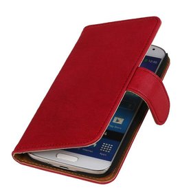 Vasket Læder Book Style Taske til Galaxy Note 3 N9000 Pink