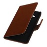 Case Lavé livre en cuir de style pour Samsung Z1 Z130H Brown