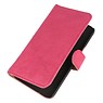 Se lavan caso del estilo del libro de cuero para Huawei P8 Lite rosa