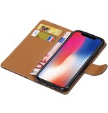 Washed Leather Bookstyle Case for iPhone X Black