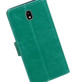 Pull Up TPU PU Leather Bookstyle for Galaxy J7 Pro Green