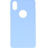 Caso de TPU de alta calidad para el iPhone Light Blue X