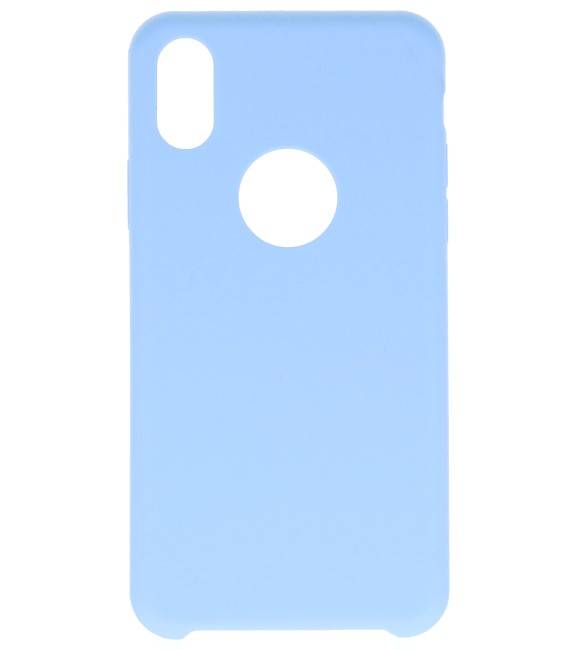 Premium TPU Case for iPhone X Light Blue