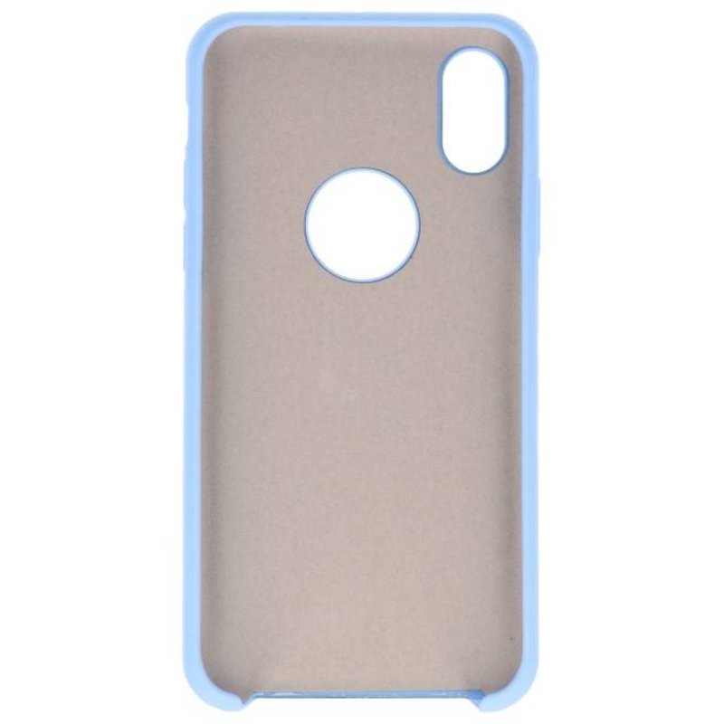 Premium TPU Hoesje voor iPhone X Licht Blauw