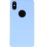 Premium TPU Case for iPhone X Light Blue