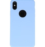 Premium-TPU für iPhone Hellblau X