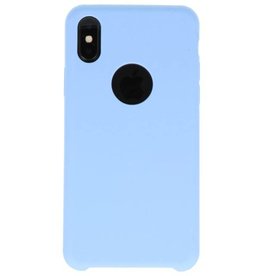 Caso de TPU de alta calidad para el iPhone Light Blue X