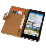 Chita Book Style Taske til Huawei Ascend G700 Brown