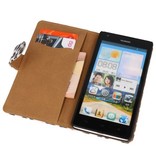 Chita Bookstyle Case for Huawei Ascend G700 Brown