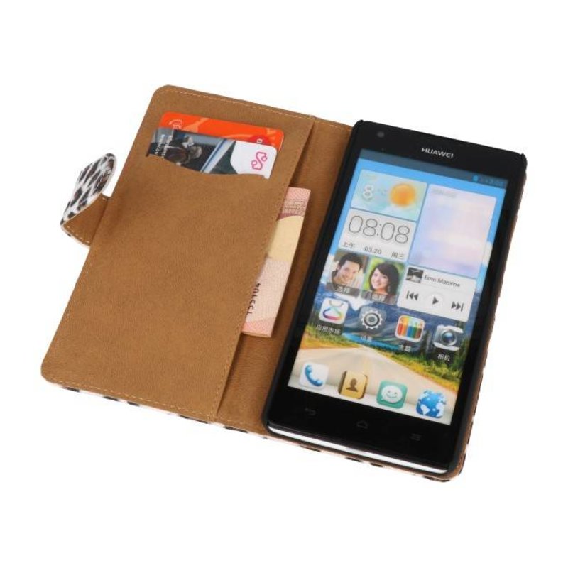Chita-Buch-Art-Fall für Huawei Ascend G700 Brown