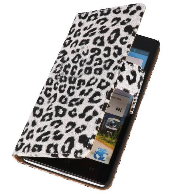 Chita libro Tipo de caja para Huawei Ascend G700 Blanca