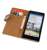 Chita Book Style Taske til Huawei Ascend G700 White