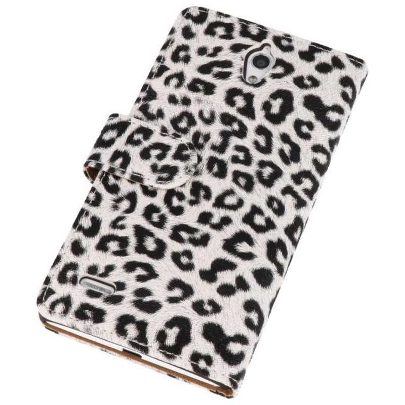 Chita-Buch-Art-Fall für Huawei Ascend G700 Weiß