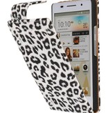 Chita Classic Flip Taske til Huawei Ascend P6 Hvid