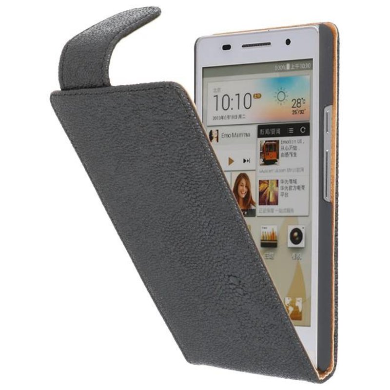 Devil Classic Flip Taske til Huawei Ascend P6 Sort
