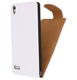 Devil Classic Flip Taske til Huawei Ascend P6 Hvid