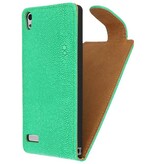 Il caso di vibrazione del diavolo Classic per Huawei Ascend P6 Verde