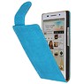 Devil Classic Flip Hoes voor Huawei Ascend P6 Turquoise