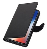 X iPhone Wallet Case booktype porte-monnaie noir cas