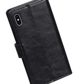 iPhone X Portemonnee hoesje booktype wallet case Zwart