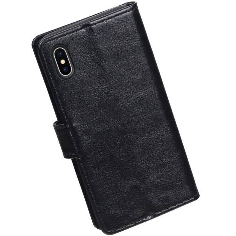 X iPhone Wallet Case booktype porte-monnaie noir cas