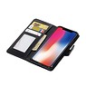 iPhone X Portemonnee hoesje booktype wallet case Zwart