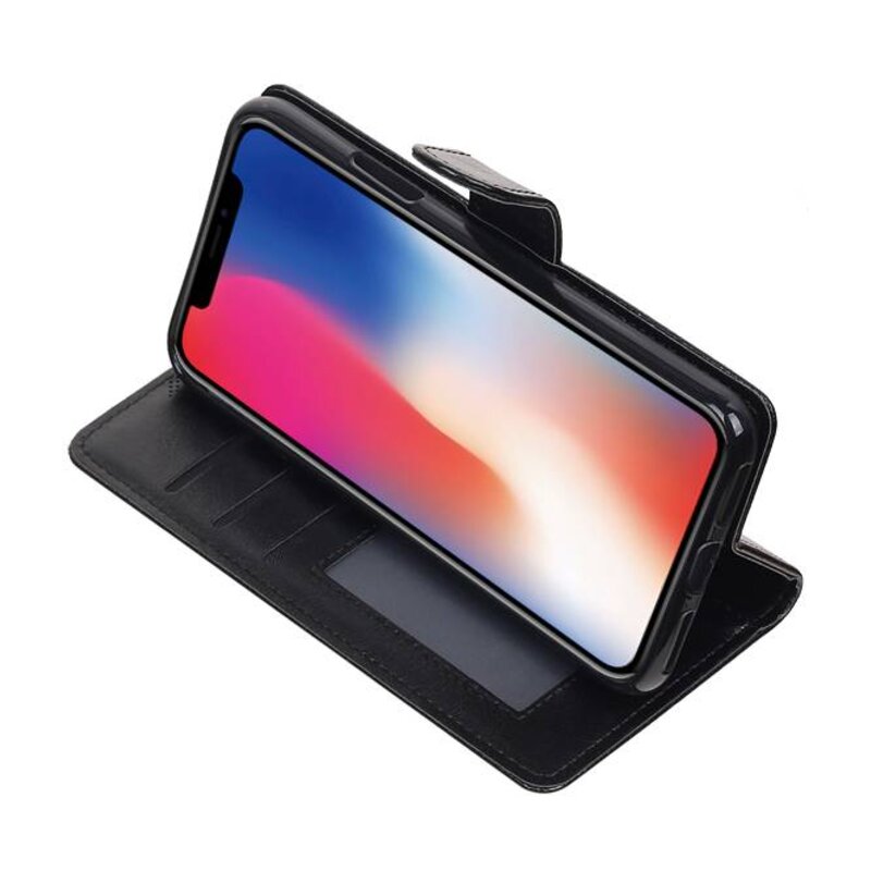 X iPhone Wallet Case booktype porte-monnaie noir cas