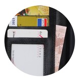 X iPhone Wallet Case booktype porte-monnaie noir cas