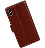 X iPhone-Mappen-Kasten Booktype Mappenkasten Brown
