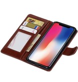 X iPhone Wallet Case booktype tegnebog sag Brown